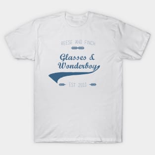 Glasses and Wonderboy (blue) T-Shirt